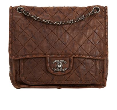 Paris-Edinburgh Square Flap Bag, front view